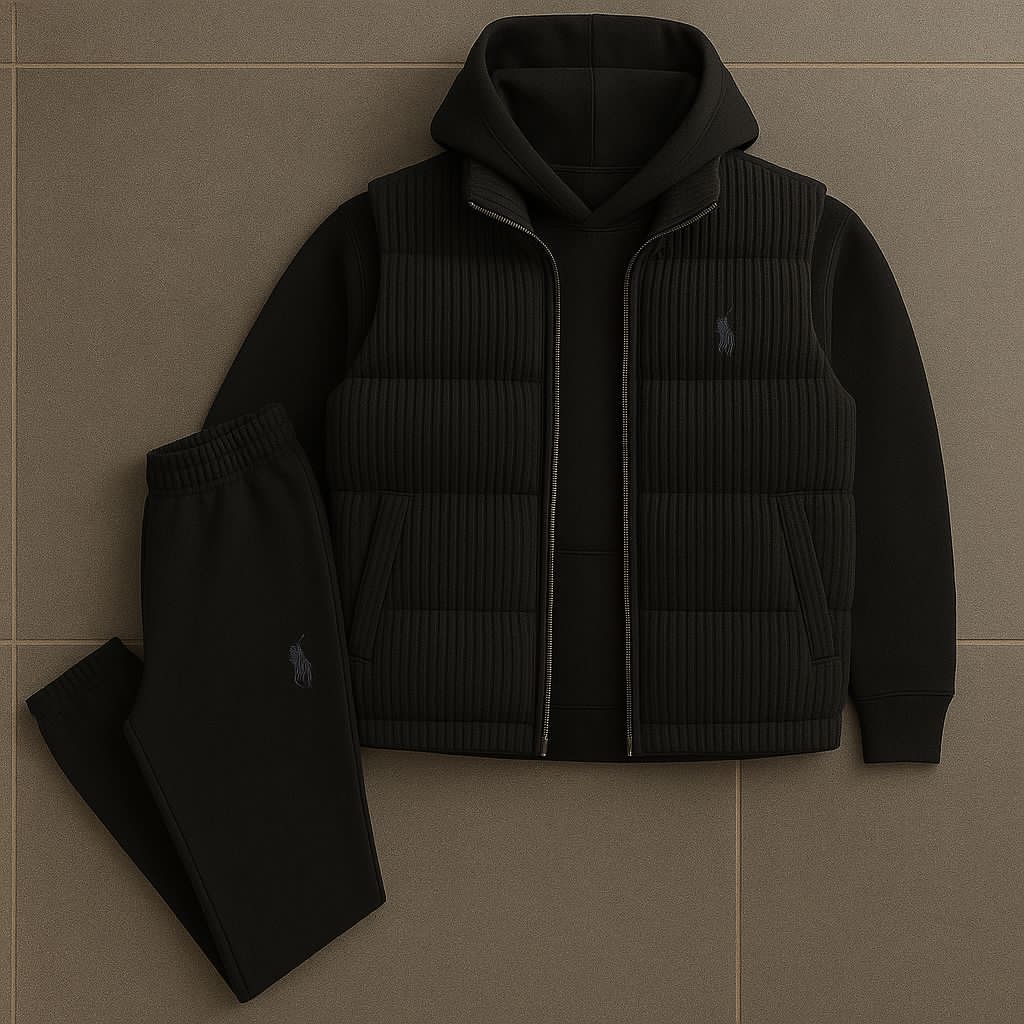 PRL™ Set – Hoodie, Steppweste & Hose